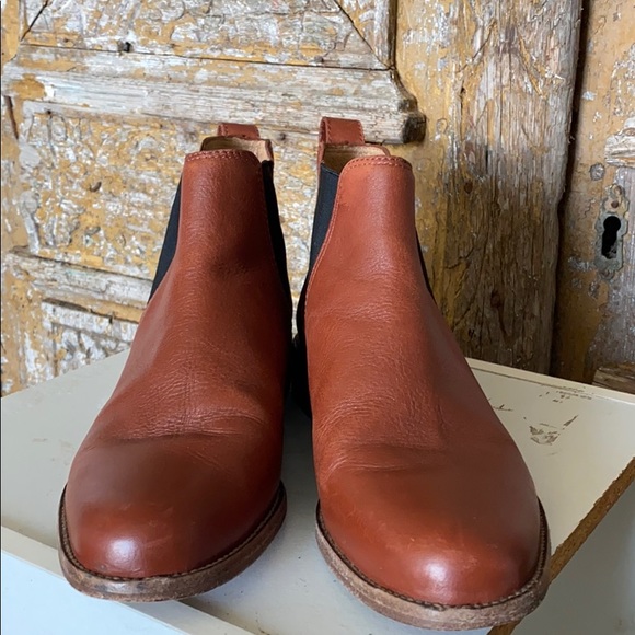 MADEWELL BROWN LEATHER ANKLE BOOTS 8.5 - Picture 2 of 10